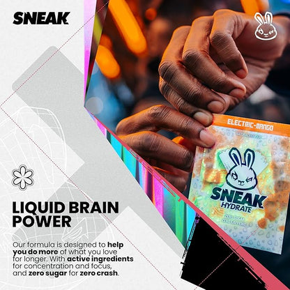 SNEAK Energy Drink Starter Pack | 9 Sachets with Monochrome Shaker | No Sugar. No Nasties. Just