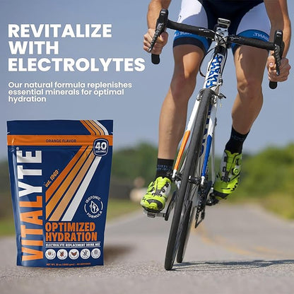 Vitalyte Electrolyte Powder Drink Mix, Isotonic Electrolyte Hydration Mix, Bulk Case Pack (12 Pack