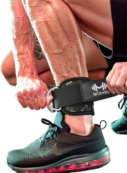 Modvel Gym Ankle Strap for Cable Machines ??Glute & Leg Kickback Ankle Straps for Gym Workouts