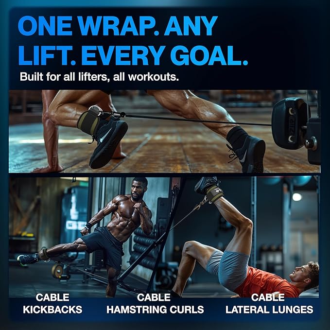 Modvel Gym Ankle Strap for Cable Machines ??Glute & Leg Kickback Ankle Straps for Gym Workouts