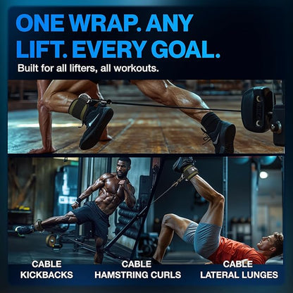 Modvel Gym Ankle Strap for Cable Machines ??Glute & Leg Kickback Ankle Straps for Gym Workouts