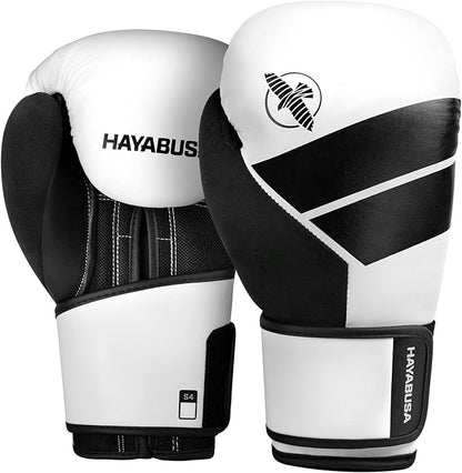 Hayabusa S4 PU Leather Boxing Gloves for Men, Women & Kids, 10oz, 12oz, 14oz, 16oz, Training