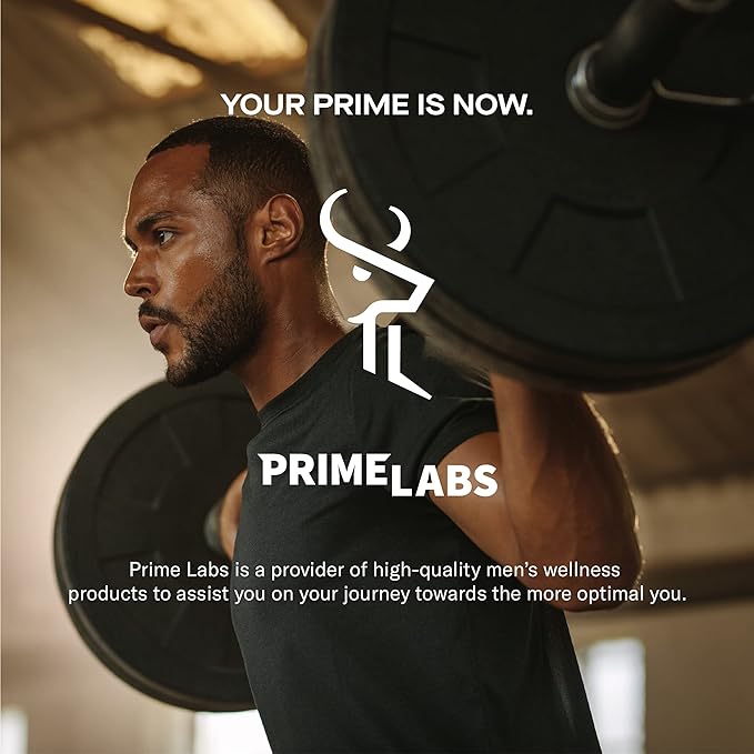 Prime Labs Testosterone Supplement for Men (2-Pack) - Stamina, Endurance, Energy, & Strength