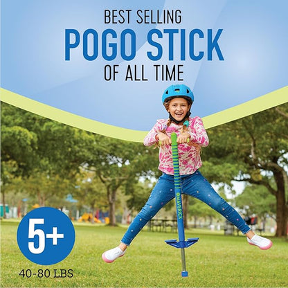 Flybar Maverick 2.0 Foam Pogo Stick for Kids Ages 5 and Up, 40 to 80 Pounds - Outdoor Toy for Boys