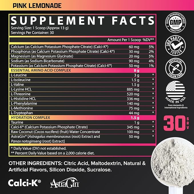 Nutrex Research EAA Hydration | EAAs + BCAA Powder | Muscle Recovery, Strength, Muscle Building