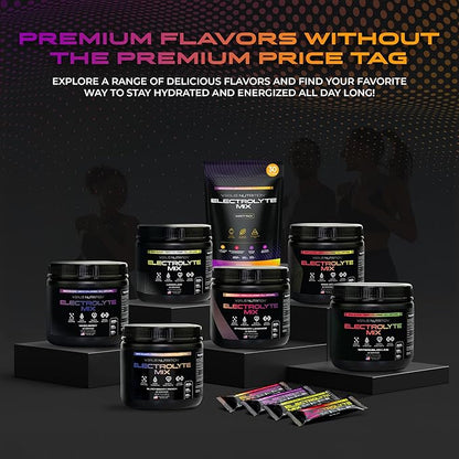 Electrolytes Hydration Sticks No Sugar - Zero Calorie Variety Pack | Sugar Free Electrolytes for
