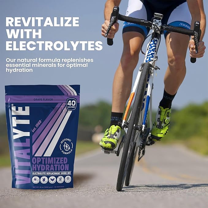 Vitalyte Electrolyte Powder Drink Mix, Isotonic Electrolyte Hydration Mix, Gluten Free Post Workout