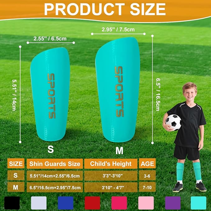Shin Guards Soccer Kids 2025 Version High-Density Foam Soccer Shin Guard with Sleeves Shin
