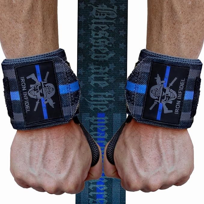 Iron Infidel Wrist Wraps for Weightlifting - 18" and 24" Heavy Duty Support for Working Out, Gym