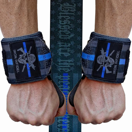 Iron Infidel Wrist Wraps for Weightlifting - 18" and 24" Heavy Duty Support for Working Out, Gym