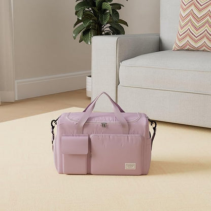 FIORETTO Women's Gym Duffle Bag with Shoes Compartment, 37L Capacity, Ideal for Travel, Gym