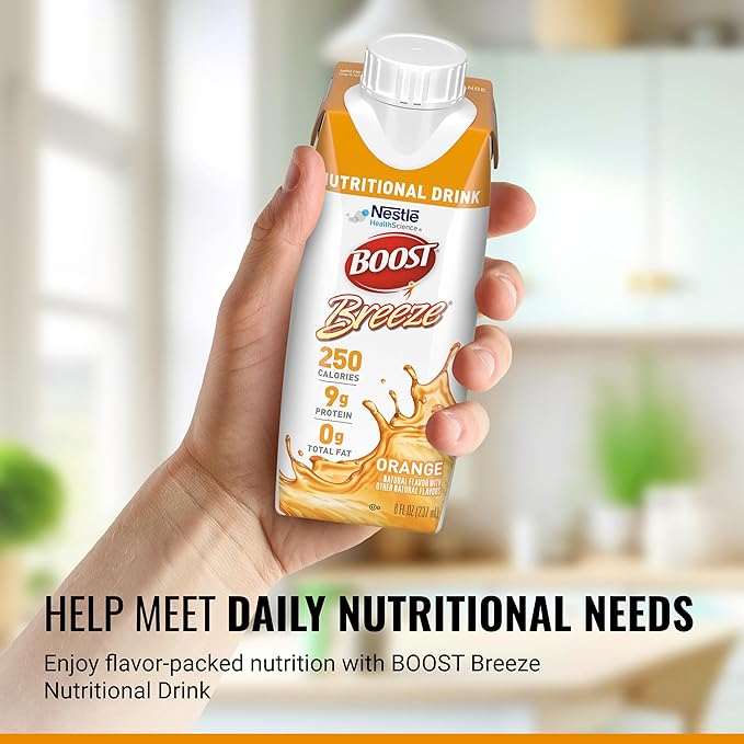 BOOST Breeze Clear Nutritional Drink - 250 Calories - 19 Vitamins & Minerals - 9 g Protein