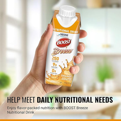BOOST Breeze Clear Nutritional Drink - 250 Calories - 19 Vitamins & Minerals - 9 g Protein