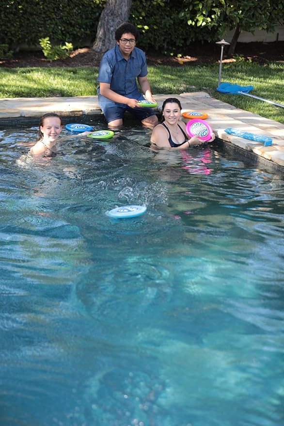 Disc - Water Disc Toy for Spring & Summer Fun - Skips, Slides, Jumps - Pools, Beaches & Backyards