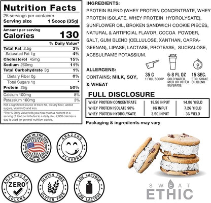 Whey'd Protein Powder, 25 G Whey Protein Blend with Concentrate, Isolate & Hydrolysate, Low Lactose