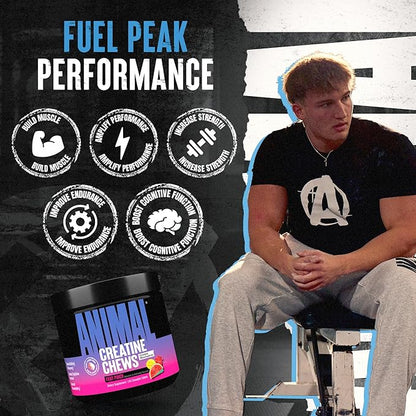 Animal Creatine Chews Tablets - Enhanced Creatine Monohydrate with AstraGin to Improve Absorption