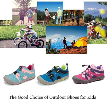 Mishansha Kids Hiking Boots Toddler Girls Boys Hiking Shoes Water-Resistant Anti-Collision Non-Slip