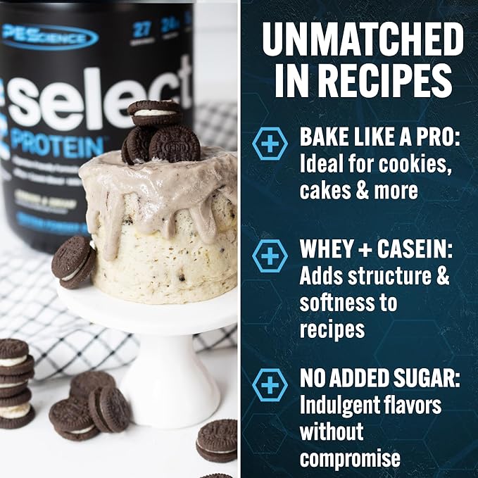 PEScience Select Protein Powder, Whey and Casein Blend, Clean Protein Powder for Women and Men, Low