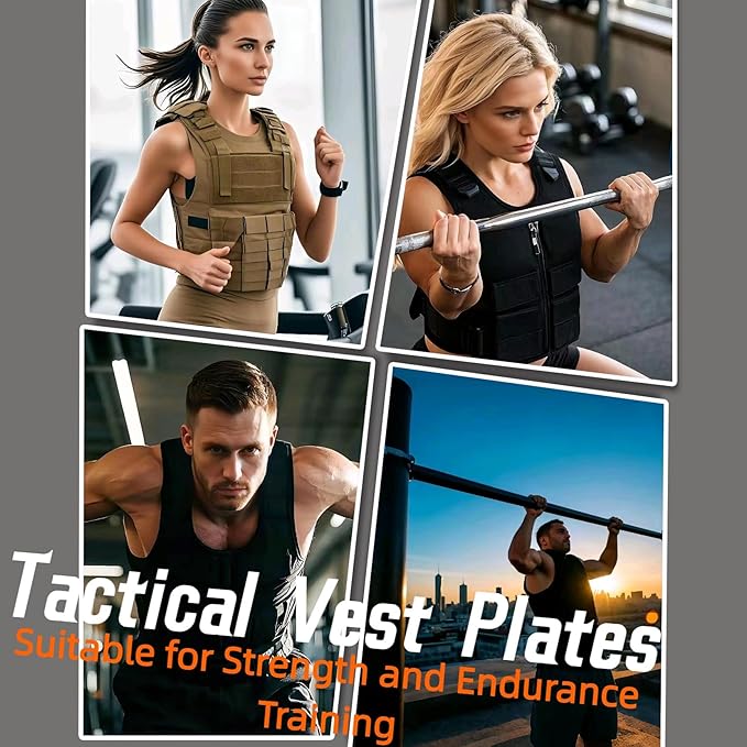 OBLT Weight Vest Plates for Full-Body Strength Training-5.5/9.3/14/19 LBS Suitable Crossfit,Outside