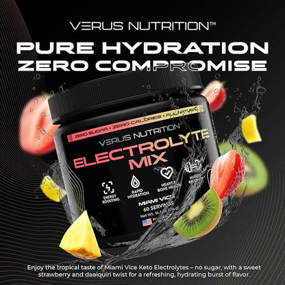 Electrolytes Powder No Sugar- Zero Calorie Hydration Powder | Sugar Free Electrolytes for Fasting