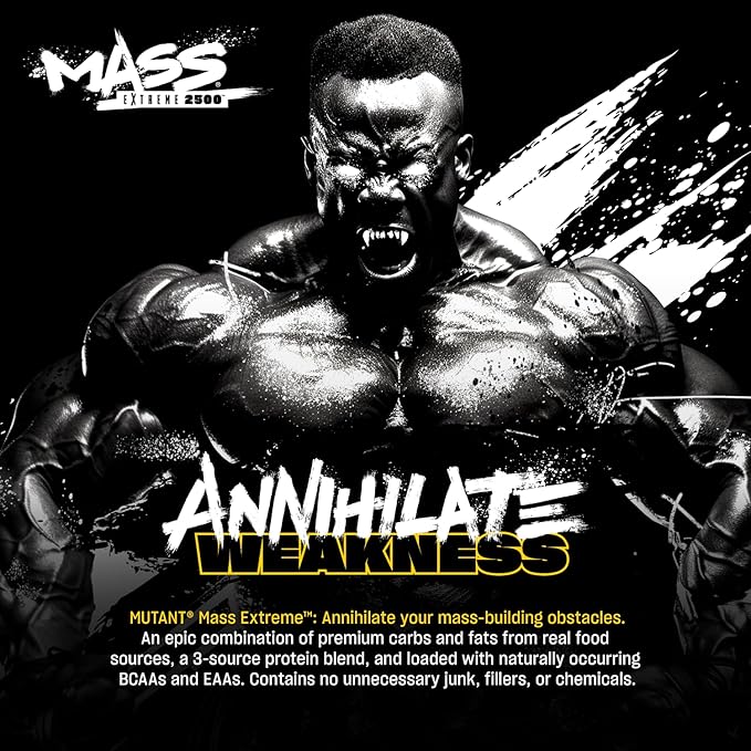 Mutant Mass Extreme Gainer ??Whey Protein Powder ??Build Muscle Size and Strength ??High Density