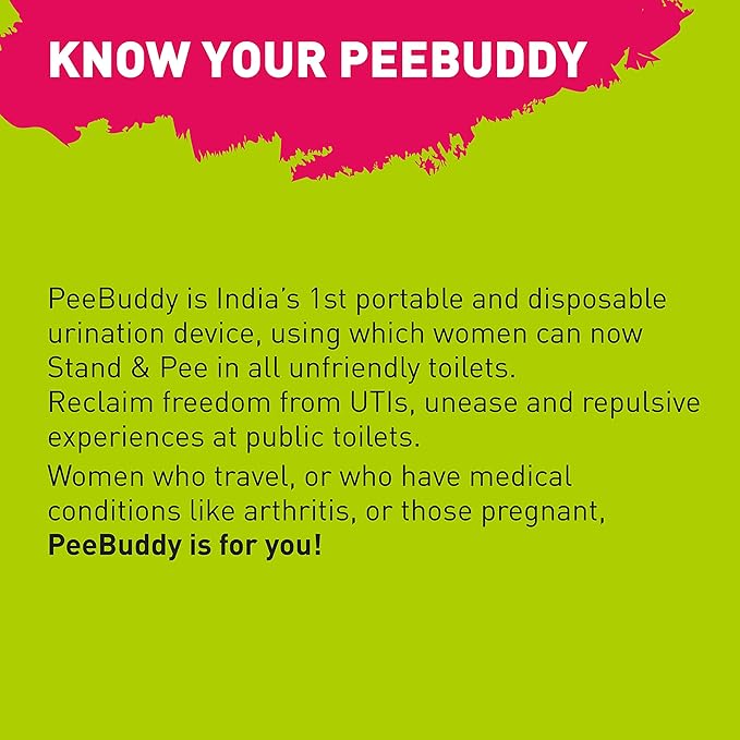 PEE BUDDY 80 Funnels Portable Female Urination Device | Disposable Female Urinal Funnel | Travel