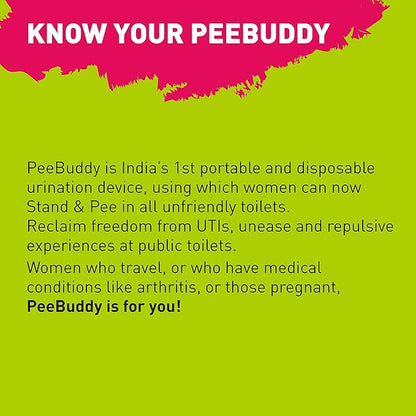 PEE BUDDY 80 Funnels Portable Female Urination Device | Disposable Female Urinal Funnel | Travel