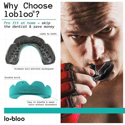 lobloo® PRO-FIT Sports Mouthguard ??Ultra Slim 1mm | Dentist-Level Protection | Precision