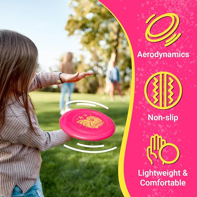 Wham-O Frisbee Go Flying Disc, 9 Inch Lightweight Sports Disc for Beginners Outdoor Beach Backyard