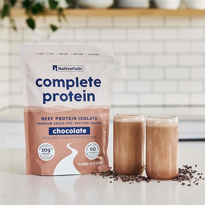 NativePath Complete Beef Protein Powder Isolate ??Grass-Fed, Pasture-Raised, Dairy & Lactose Free