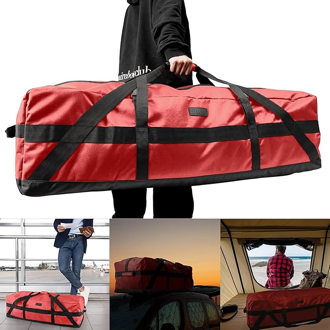 Fitdom 106L 45" Heavy Duty Extra Large Duffle with Upgrade Zipper, Durable & Water Resistant.