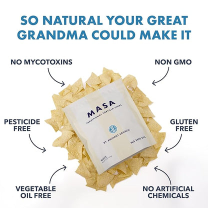 MASA Tortilla Chips Snack Pack - Seed Oil Free Snacks, Organic Chips Tortilla - Gluten & Dairy
