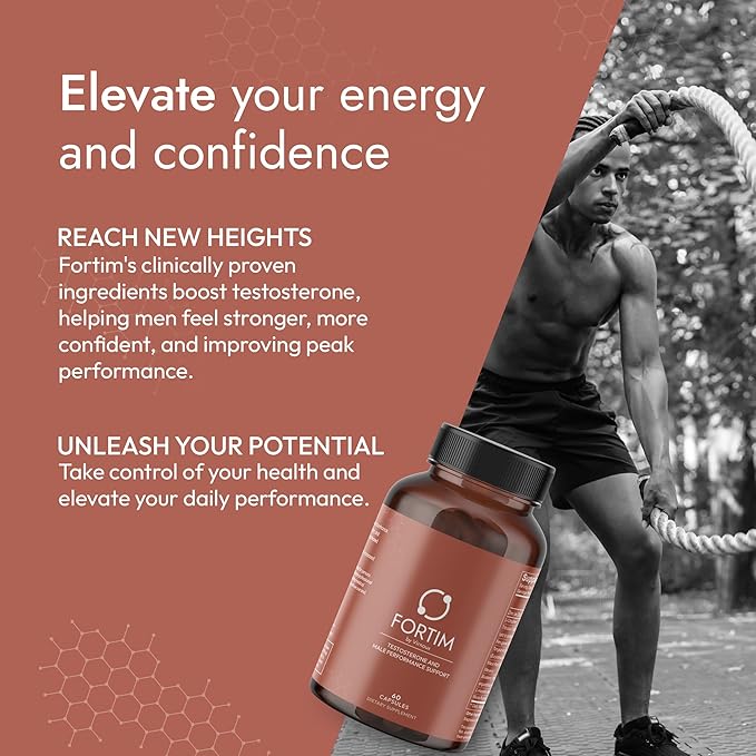 Fortim - Testosterone Support Supplement | Made by Doctors | for Vitality and Hormonal Health |