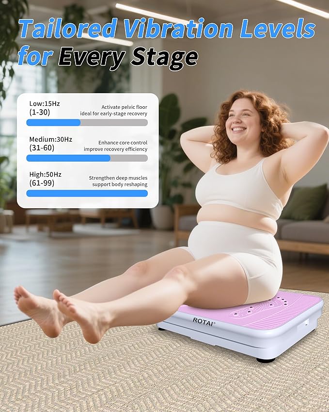 Shake Plate Vibration Exercise Machine for Lymphatic Drainage Massager & Weight Loss, 400 lbs