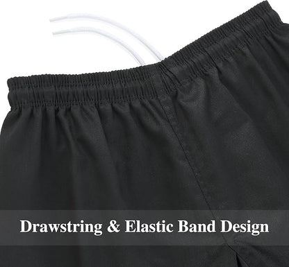 FitsT4 Sports Karate Pants 8oz Middleweight Elastic Waist Martial Arts Pants Perfect for Training
