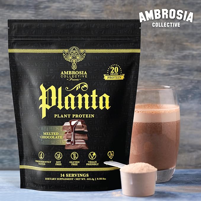 Ambrosia Planta - Premium Plant-Based Protein | Vegan & Keto Friendly | Gourmet Flavors with No