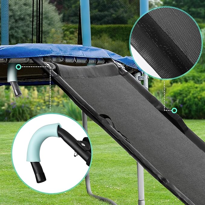 TANOSHII® Universal Trampoline Slide Ladder with Handles, Strong Tear Resistant Fabric, Easy to
