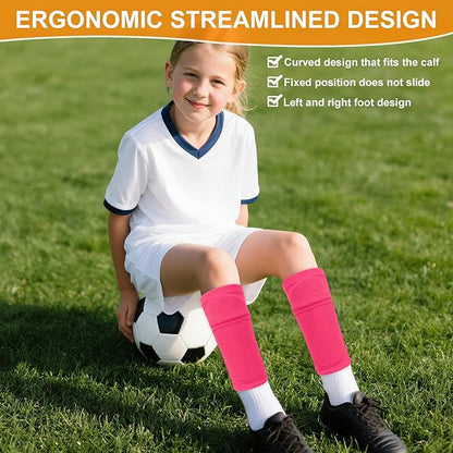Shin Guards Soccer Kids 2025 Version High-Density Foam Soccer Shin Guard with Sleeves Shin