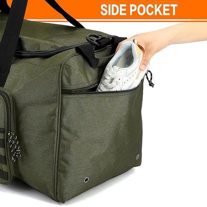 125L Extra Large Gym Duffle Bag for Men Women with Shoes Compartment Heavy Duty Tactical Sports