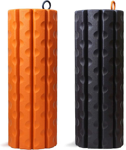 Morph Foam Roller (Bravo-Orange): Collapsible Travel Foam Roller for Back Pain Relief, Workout