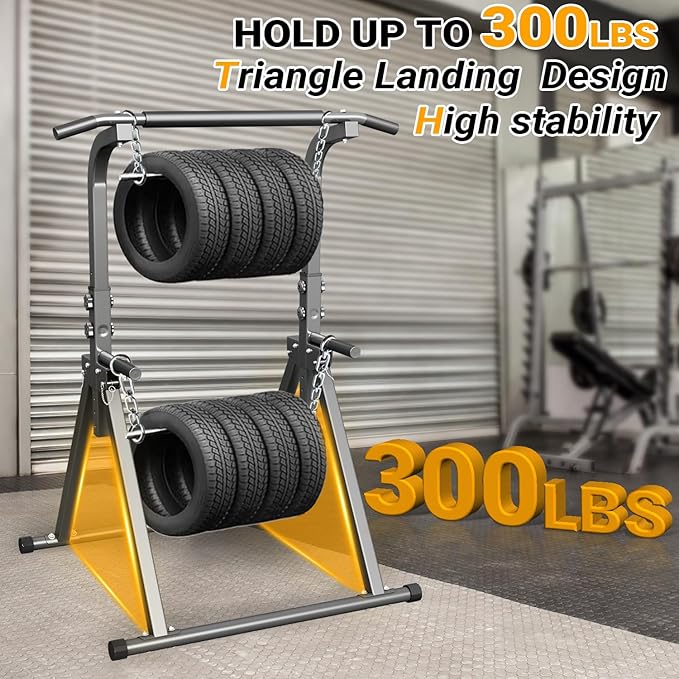 Foldable Pull Up Bar Free Standing Multi-function Power Tower Dip Bar Home Gym Strength Training