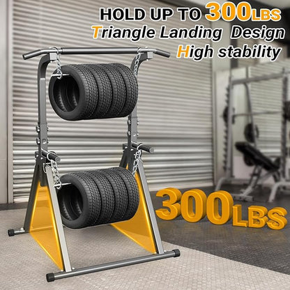 Foldable Pull Up Bar Free Standing Multi-function Power Tower Dip Bar Home Gym Strength Training