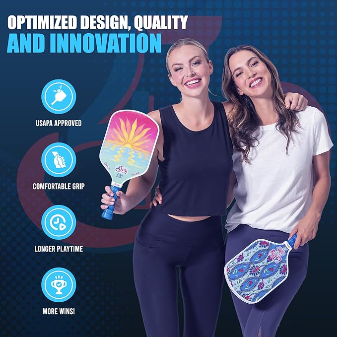 4Joy Pickleball Paddle Premio Series - Thermoformed Premium T700 Carbon Fiber Pickleball Paddless
