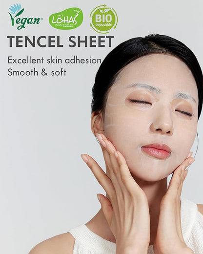 DERMAL Seoul Face Ceramide 3X Daily Quick Mask 36 Sheet ??Korean Skincare Vegan Tencel Facial Masks