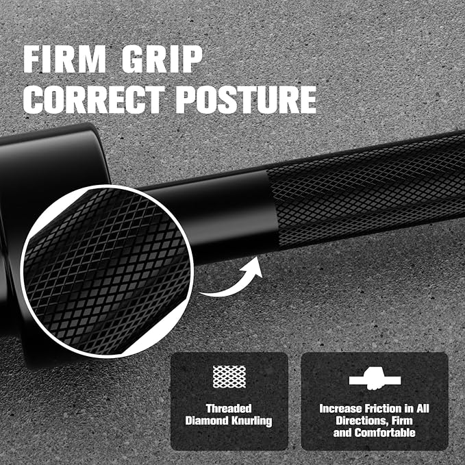 RITFIT Olympic Barbell 4ft/4.8ft/6ft - 2 Inch Weight Bar for Strength Training, Weightlifting