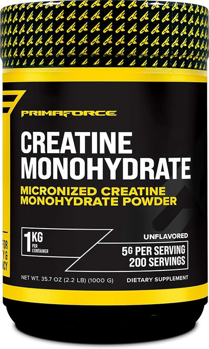 Primaforce Creatine Monohydrate Powder – 1,000 Grams - Micronized