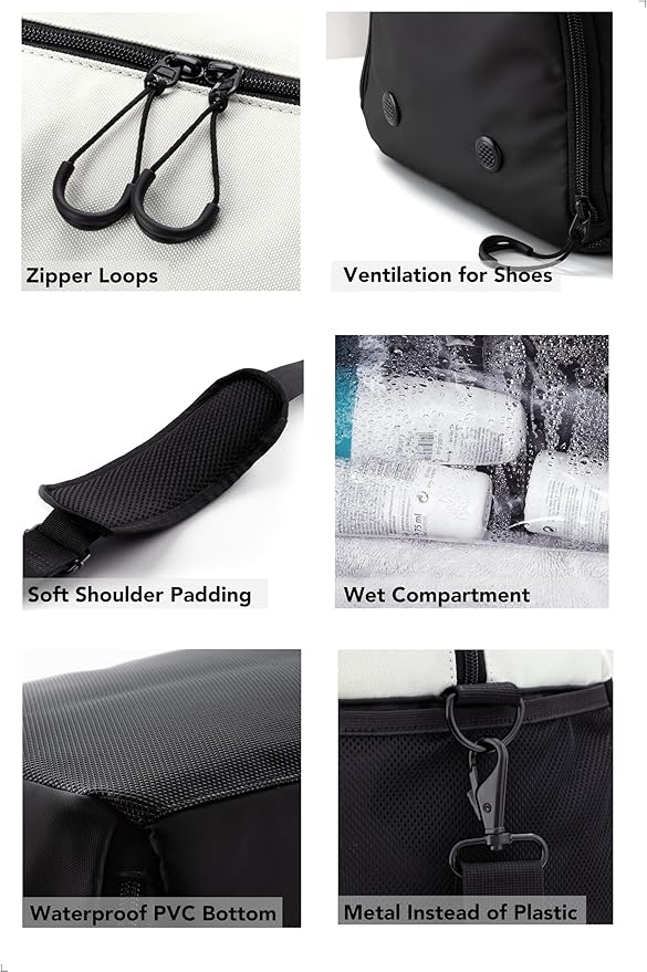 Fitgriff® Gym Bag V2 for Men and Women with Shoe & Wet Compartment - Duffle Bag for Travel, Sports
