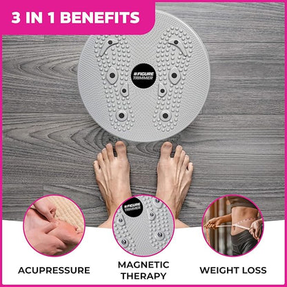 Daiwa Felicity Figure Trimmer Ab Twister Board - Waist Twister Machine for Core & Abs Exercise