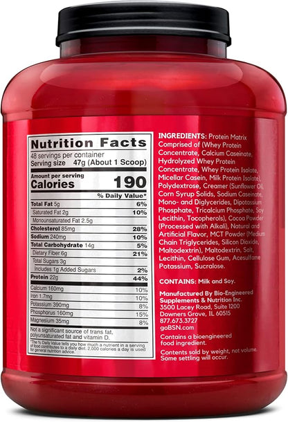 BSN SYNTHA-6 Whey Protein Powder with Micellar Casein, Milk Protein Isolate, Chocolate Milkshake
