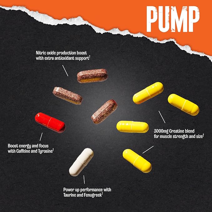 Animal Pump Pre-Workout Supplement ??for Energy, Focus and Muscle Volumizing, with Nitric Oxide
